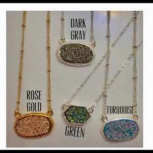 NWT Druzy pendant necklace